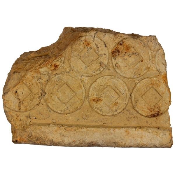 WESTERN HAN: Anonymous, 113-49 BC, clay coin mold, VF