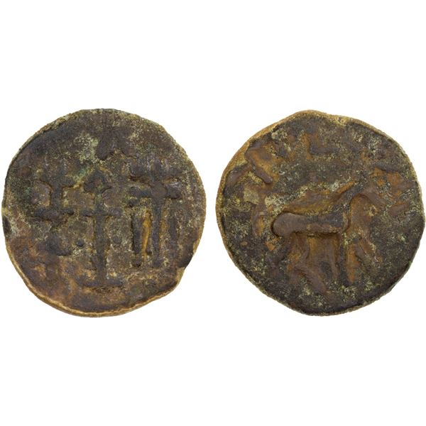 YUTIAN KINGDOM: Anonymous, AE 6 zhu (4.1g), ca. 2nd-3rd century, VG