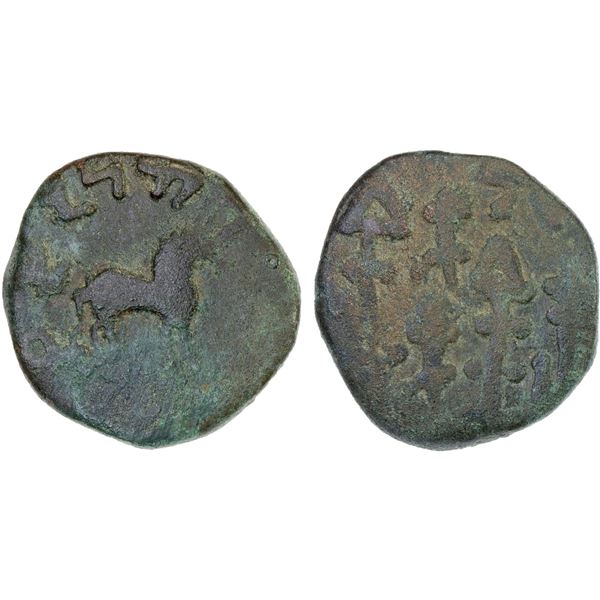 YUTIAN KINGDOM: Anonymous, AE 6 zhu (3.90g), ca. 2nd-3rd century, VF