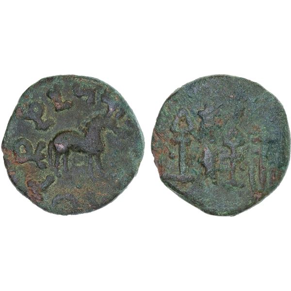 YUTIAN KINGDOM: Anonymous, AE 6 zhu (4.05g), ca. 2nd-3rd century, Choice VF