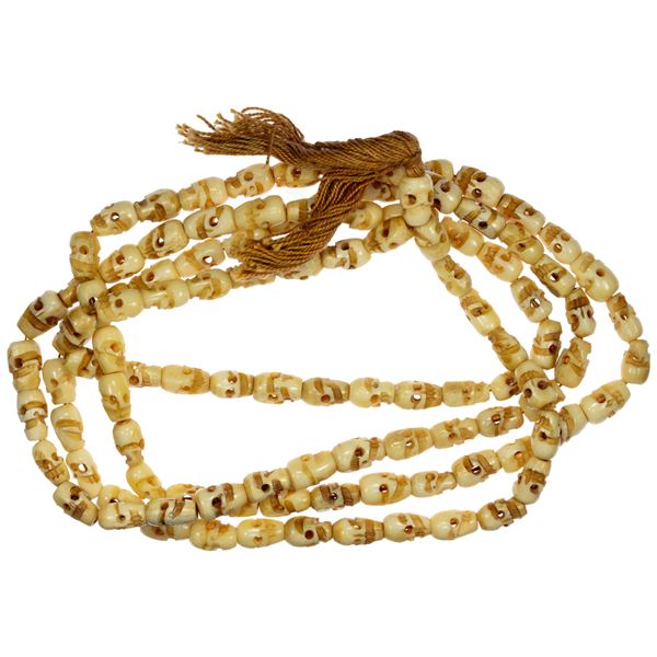 TIBET: bone prayer beads, XF