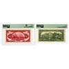 Image 2 : China. Bank of Communications and Shansi Provincial Bank, 1914 and 1937, Issued Banknote Pair.