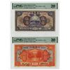 Image 1 : China. Bank of China, 1930, Issued Banknote Pair.