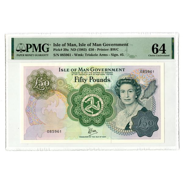 Isle of Man. Isle of Man Government, ND (1983), Issued Banknote.