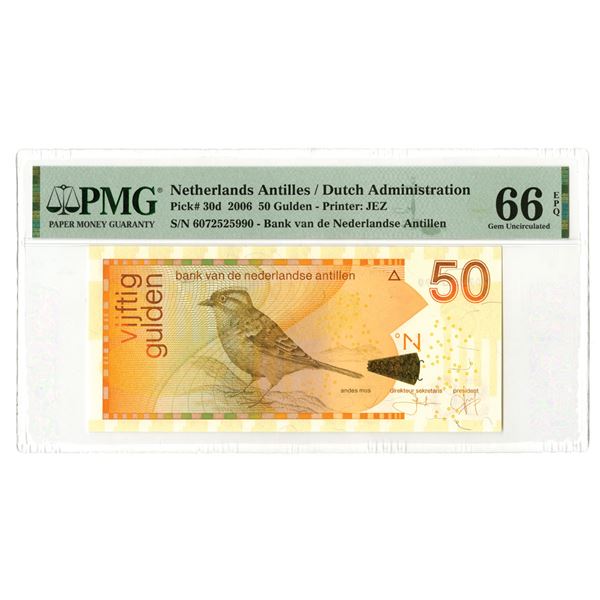 Netherlands Antilles. Bank van de Nederlandse Antillen, 2006, Issued Banknote.