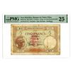 Image 1 : New Hebrides. Banque de l'Indo-Chine, ND (1941), Issued Banknote with Solid Sevens S/N M.70-777,
