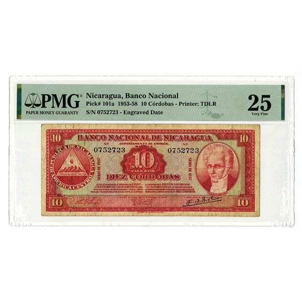 Nicaragua. Banco Nacional de Nicaragua, 1957, Issued Banknote.