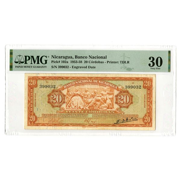 Nicaragua. Banco Nacional de Nicaragua, 1958, Issued Banknote.