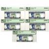 Image 1 : Swaziland. Central Bank of Swaziland, 2006, Sequential Banknote Quintet.