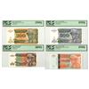 Image 1 : Zaire. Banque du Zaire, 1989 to 1996, Issued Banknote Quartet.