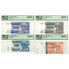 Image 1 : Zaire. Banque du Zaire, 1993 to 1996, Issued Banknote Quartet.