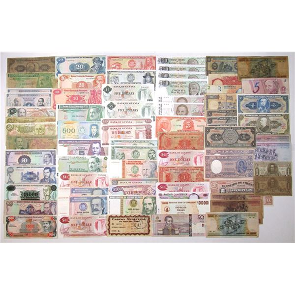 Mexico, Central and South American Collection of Issued Banknotes, 1914 to 2000s
