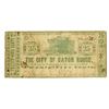 Image 1 : LA. City of Baton Rouge, 1862, 25 Cents Issued Obsolete Scrip Note