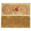 Image 2 : LA&VA. Exchange Bank and Canal Bank, 1836 to 1853, Issued Banknote Pair.K865K822K823:K863KK823:K863