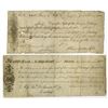 Image 1 : MA. & NY., Early American Bills of Exchange, 1800 and 1811, Issued Bills of Exchange