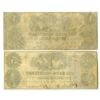 Image 2 : MI. Bank of Washtenaw, 1854, Issued Obsolete Banknote Pair.