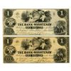 Image 1 : MI. Bank of Washtenaw, 1854, Issued Obsolete Banknote Pair.