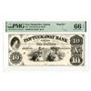Image 1 : NH. Pawtuckaway Bank, 1855, $10, Proprietary-Reprint Proof ca.1940-60s,
