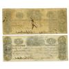 Image 2 : NJ. Hoboken Banking and Grazing Co., 1827, Issued Obsolete Banknote Pair.