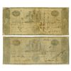Image 2 : NJ. State Bank at Trenton, 1822, Issued Obsolete Banknote Pair.