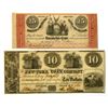Image 1 : NY. 1838, New York Loan Co., and 1862, Farmers & Mechanics Bank of Rochester, Obsolete Banknote Pair