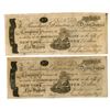 Image 1 : NY. Derby Fishing Co., 1808, Issued Obsolete Banknote Pair.