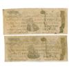 Image 2 : NY. Derby Fishing Co., 1808, Issued Obsolete Banknote Pair.