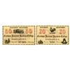 Image 1 : NY. Eastman National Business College, ND (1860s), Scrip Note Pair.