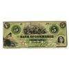 Image 1 : NC. Bank of Commerce at Newbern, 1861, Issued Obsolete Banknote.