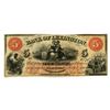 Image 1 : NC. Bank of Lexington, 1860, Issued Obsolete Banknote.