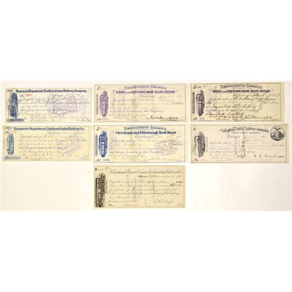 Eastern and Midwestern Railroad Treasury Drafts, 1877 to 1906