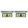 Image 1 : U.S., F.R.N., $5, Series 1934D and $5 Silver Certificate, Series 1953A, Issued Banknote Pair.