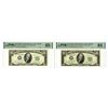 Image 1 : U.S., F.R.N., $10, Series of 1950 and Series 1950A, Issued Banknote Pair.