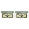 Image 1 : U.S., F.R.N., $10, Series of 1950A, Fr.# 2011-G, Issued Banknote Pair.
