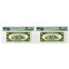 Image 2 : U.S., F.R.N., $10, Series of 1950A, Fr.# 2011-G, Issued Banknote Pair.