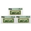 Image 2 : U.S., F.R.N., $20, Series 1950, 1950A, and 1950B, Issued Banknote and Replacement Note Trio.