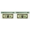 Image 1 : U.S., F.R.N., $20, Series of 1950D, Fr.# 2063-E, Issued Banknote Pair.