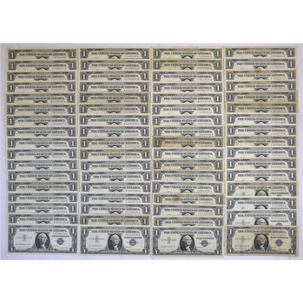 U.S., Silver Certificates, $1, Series 1957A, Issued Banknote Collection.