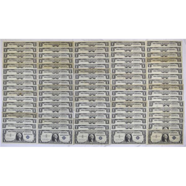 U.S., Silver Certificates, $1, Series 1957A, Issued Banknote Collection.