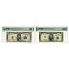 Image 1 : U.S. Silver Certificate, $5, Series of 1934C and Series 1953, Issued Banknote and Replacement Pair.