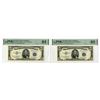 Image 1 : U.S. Silver Certificate, $5, Series 1953, Fr.# 1655, Sequential Issued Banknote Pair.