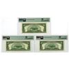 Image 2 : U.S. Silver Certificate, $5, Series 1953, Fr.# 1655, Sequential Issued Banknote Trio.