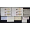 Image 1 : Various States. Railroad, Montana Mining Assay, U.S. Treasury Documents, and Bank Drafts, ca.1850s t
