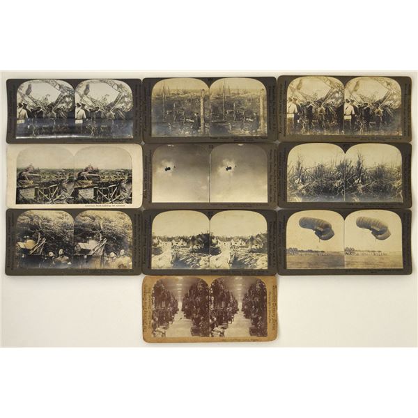 European Theatre, World War I. Vintage Stereo view Photograph Collection, ca.1916 to 1919.
