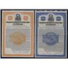 Image 1 : France. Paris-Lyons-Mediterranean Railroad Co. Specimen Gold Coupon Bond Pair.