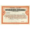Image 1 : ME. Consolidated Automobile Co., ca.1906-10 Specimen Stock Certificate
