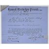 Image 2 : NY. Otsego County Bank, 1854, I/U Stock Certificates with Transfer Document Attached