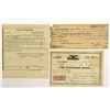 Image 1 : PA. & MD., Early Pennsylvania & Georgetown, D.C., Bank Stock Certificate Trio, 1818 to 1864.