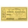 Image 1 : CA. Stockton Athletic Association, 1895, I/U Stock Certificate with Football, Rowing & Other Sports 