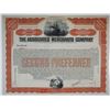 Image 1 : CT. The Associated Merchants Co., 1901, Specimen Stock Certificate